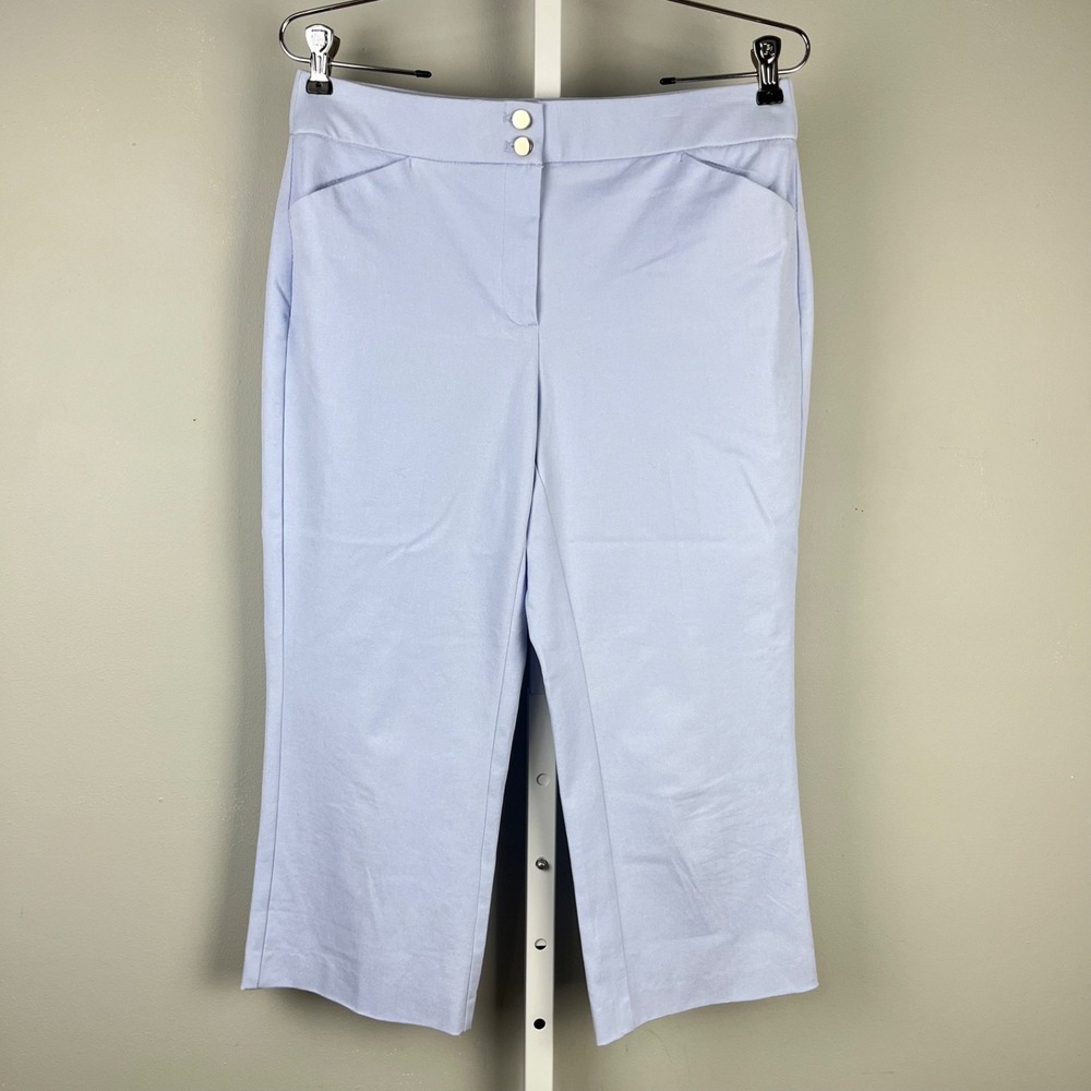 Chico's Cropped Pants Chico's Size 0 Womens 4 Periwinkle Pastel Capris